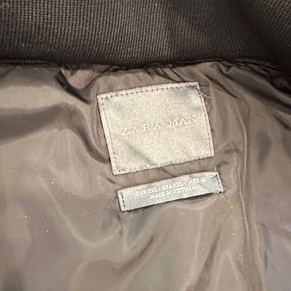 Zara Men's Black Quilted Jacket Size XXL in Excellent Condition - Picture 5 of 8